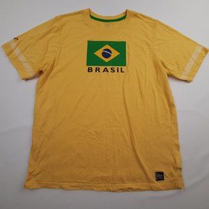 Mitre Elite Brazil Men's T-shirt Size 2XL Yellow I